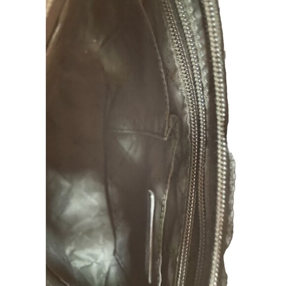 Michael Kors Medium Saffiano Leather Zip Tote Bag Black Pockets in & out - Picture 13 of 15